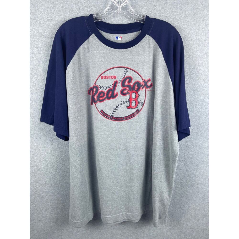 MLB Boston Red Sox Shirt Men's 2XL 3/4 Sleeve Baseball‎ Tee